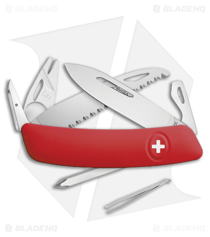 Swiza TT06 Tick Tool Swiss Pocket Knife Red (3" Satin)