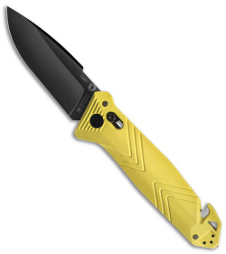 TB Outdoor CAC  Vengeur Bar Lock Knife w/ Breaker Yellow (3.7" Black) 