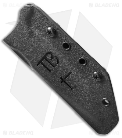 TB Outdoor Maraudeur Fixed Blade Knife w/ Breaker Black Paracord (4.45" Black)