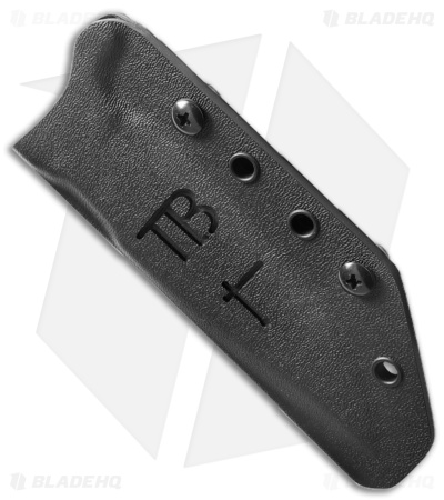 TB Outdoor Maraudeur Fixed Blade Knife w/ Glass Breaker OD G-10 (4.5" Black)