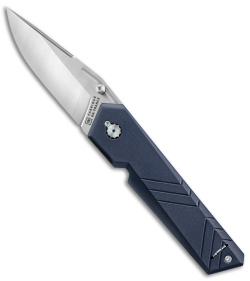 TB Outdoor Unboxer EDC Folding Knife Navy Blue (3.10" Satin)