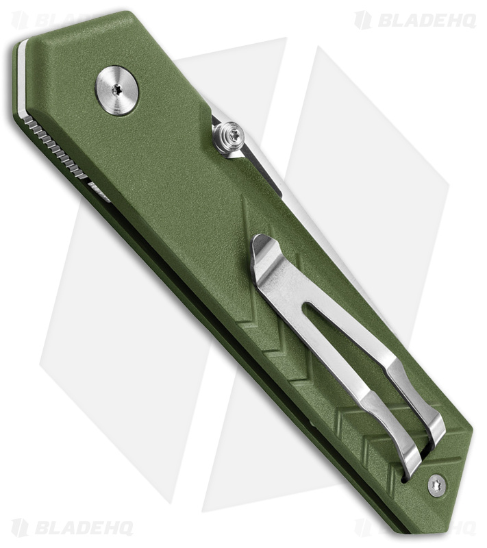 TB Outdoor Unboxer EDC Folding Knife Hunter Green (3.10" Satin)