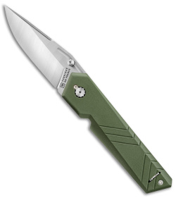 TB Outdoor Unboxer EDC Folding Knife Hunter Green (3.10" Satin)