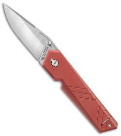 TB Outdoor Unboxer EDC Folding Knife Red (3.10" Satin)