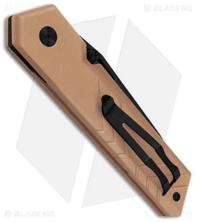TB Outdoor Unboxer EDC Folding Knife Tan (3.10" Black)