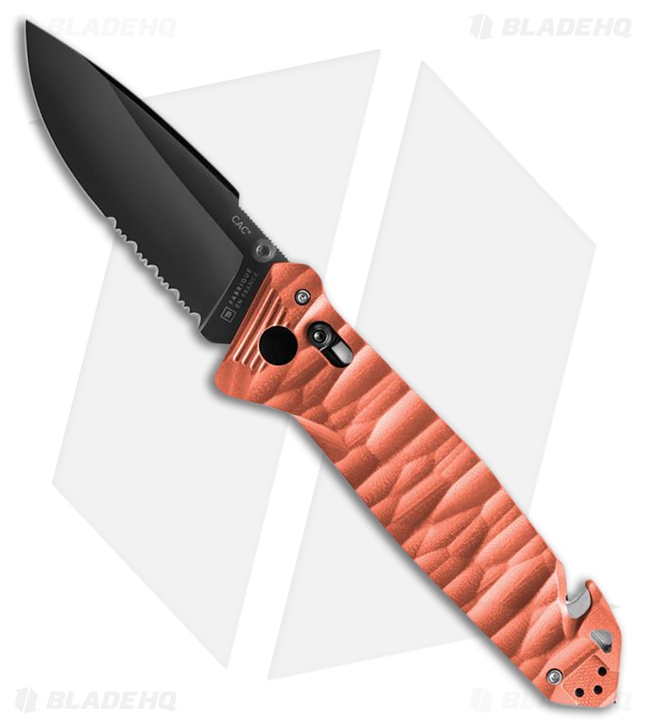 TB Outdoor C.A.C. S200 Axis Lock Coral Sculpted G10 (3.375" Black)