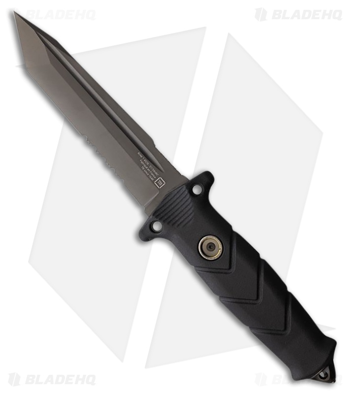 TB Outdoor Vengeur Survival Knife Black Polymer (5.00" Black)