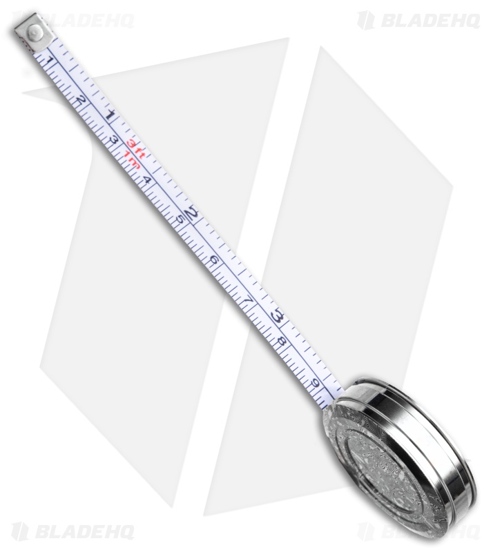 TEC Accessories Ti-Tape Titanium Tape Measure - Black Damascus