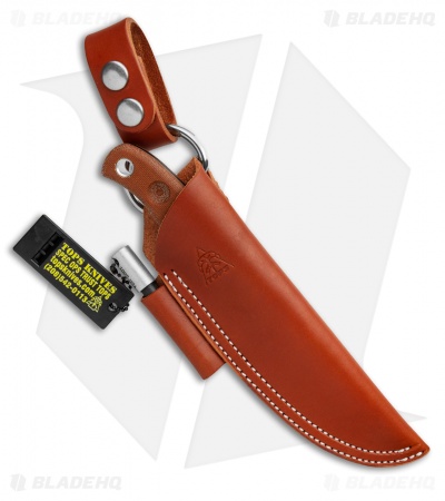 TOPS Knives Baja 4.5 Reserve Edition Fixed Blade Brown Micarta (4.9" Black)
