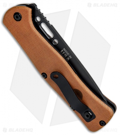 TOPS Knives BOB Fieldcraft Folder Liner Lock Knife Tan Canvas Micarta (4.37")