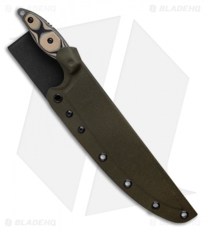 TOPS Knives Filet Knife Tan/Black G-10 (8" Stonewash)