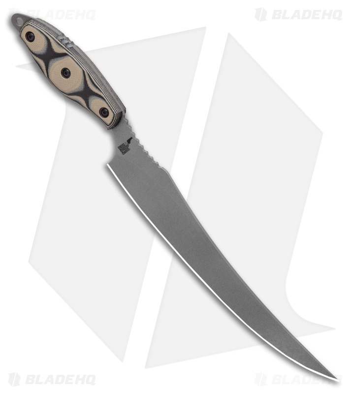 TOPS Knives Filet Knife Tan/Black G-10 (8" Stonewash)