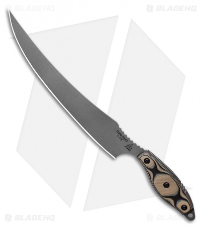 TOPS Knives Filet Knife Tan/Black G-10 (8" Stonewash)