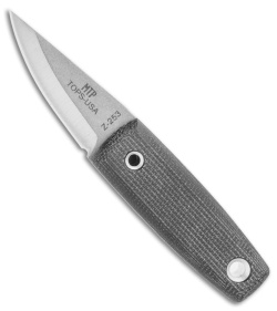 TOPS Mini Tanimboca Puukko Fixed Blade Neck Knife Micarta (1.625&quot; Gray) | 127750