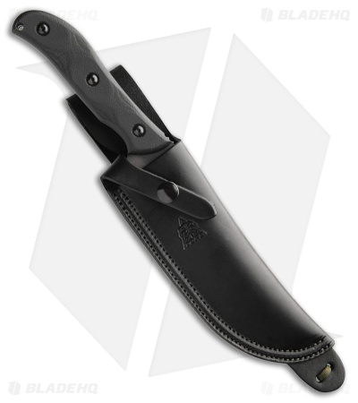 TOPS Knives Silent Hero Fixed Blade Knife Smooth Black Micarta (6.5" Black Camo)