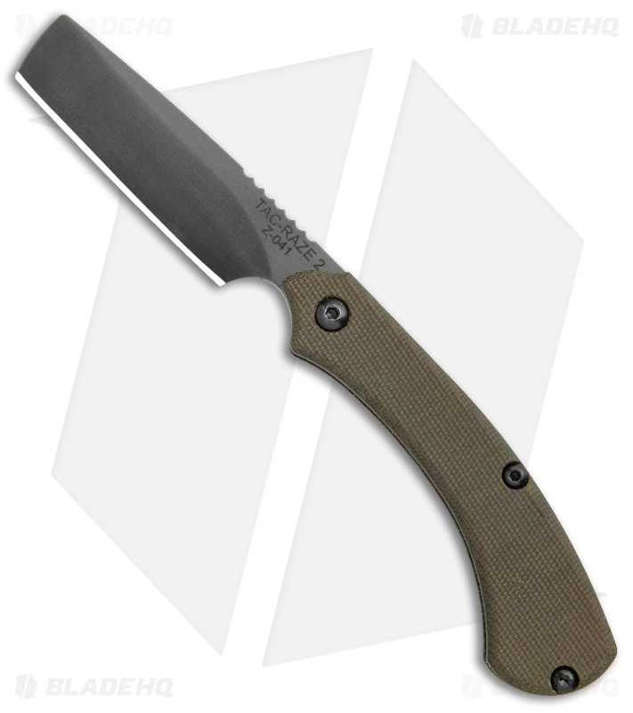 TOPS Knives Tac-Raze 2 Folding Knife Green Micarta (3.13" Gray)