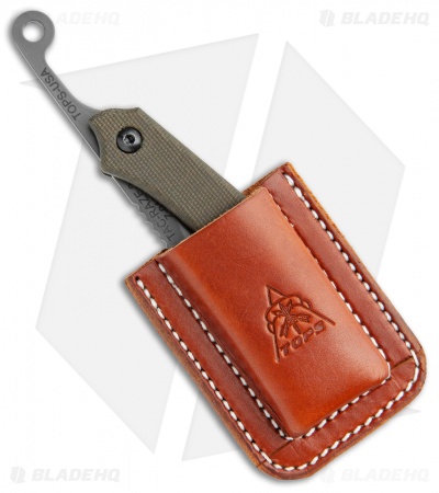 TOPS Knives Tac-Raze 2 Folding Knife Green Micarta (3.13" Gray)