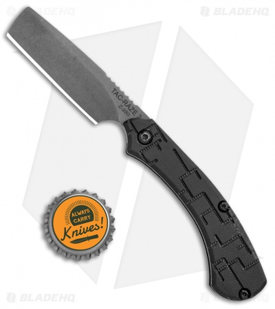TOPS Knives Tac-Raze 3 Folding Knife Black G-10 (3.13" Gray)