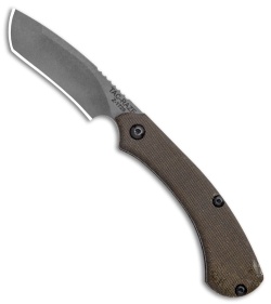 TOPS Knives Tac-Raze 6 Folding Knife Black G-10 (3.25" Gray) TRAZ-06