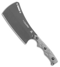 TOPS Knives El Chappo Mini Fixed Blade Knife Black Micarta (3.4" Sniper Gray)