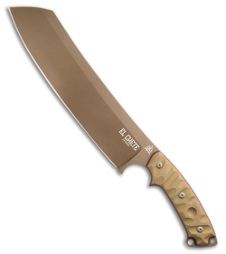 TOPS Knives El Chete Fixed Blade Tan Rocky Mountain Tread (12" Midnight Bronze)