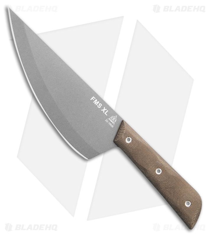 TOPS Frog Market Special XL Green Micarta Tungsten Cerakote