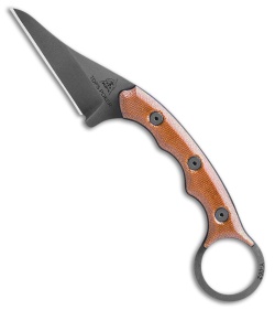 TOPS Knives Poker Fixed Blade Knife Micarta (2.5" Gray) TPKR03