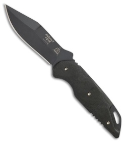 TOPS Sneaky Pete Fixed Blade Knife Black Canvas Micarta (3.6" Acid Rain)