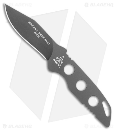 TOPS Sneaky Pete Mini Fixed Blade Knife Skeletonized (2.6"  Acid Rain)