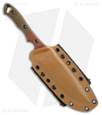 TOPS Viking Tactics Norseman Fixed Blade Knife Green/Tan Micarta (5.9" Cerakote)