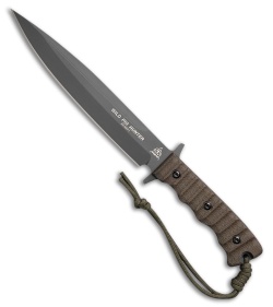 TOPS Knives Wild Pig Hunter Fixed Blade Knife OD Green (8" Sniper Gray)
