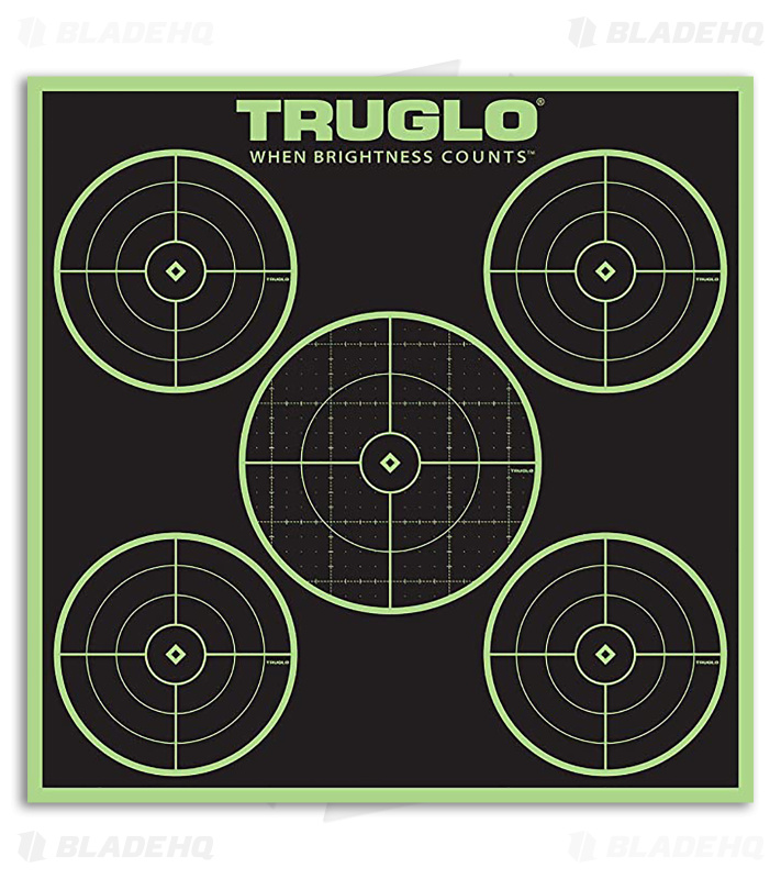 TruGlo 12X12" 5-Bull Target 100Yrd (6 Pack)