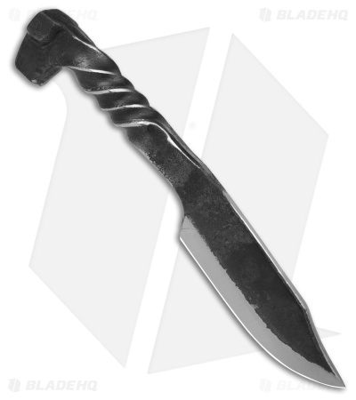 Tallen Twisted Railroad Spike Fixed Blade Knife One Piece (4.1" Satin)