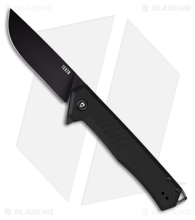 Tekto Knives F1 Alpha Liner Lock Knife Black G-10 (3.1" Black)