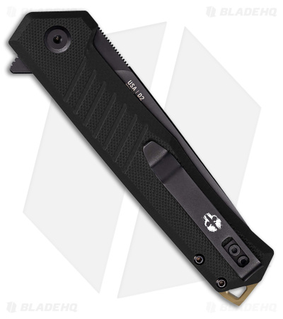 Tekto Knives F1 Alpha Liner Lock Knife Black G-10/Bronze Accents (3.1" Black)