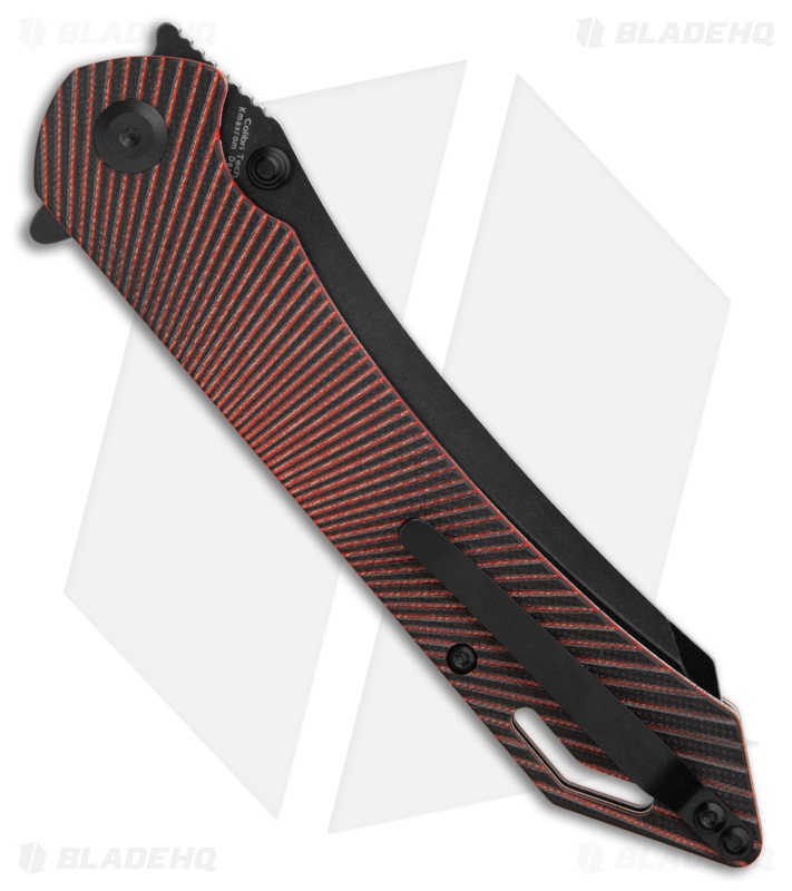 Tenable Knives Colibri Tech Knife Black/Red G-10 Black SW