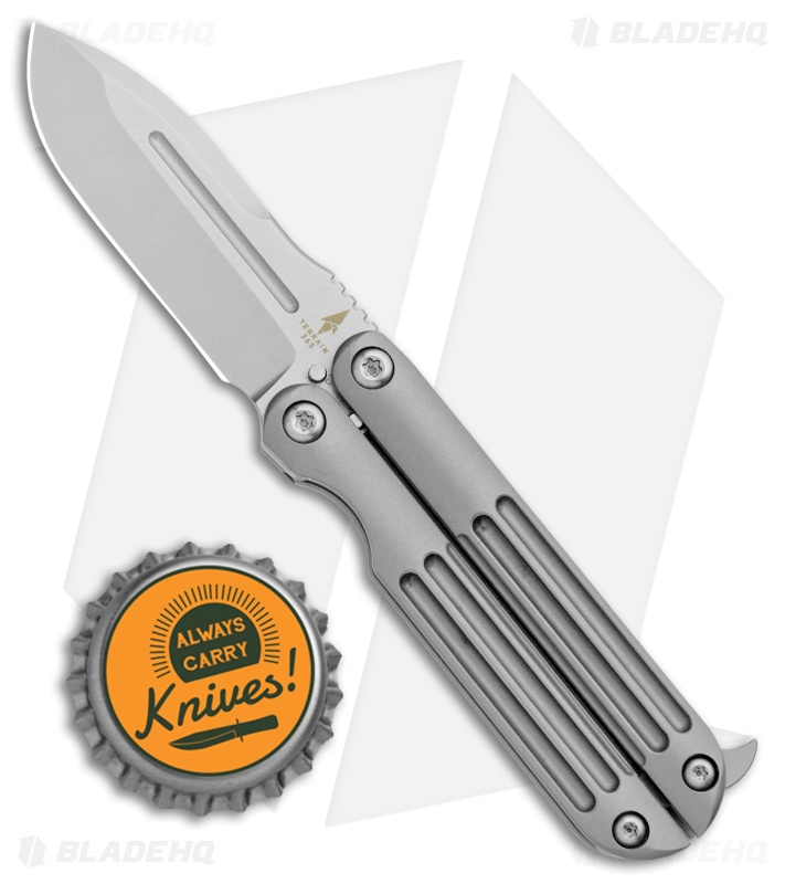 Terrain 365 Balisong M390 Butterfly Knife Titanium (2" Bead Blast)