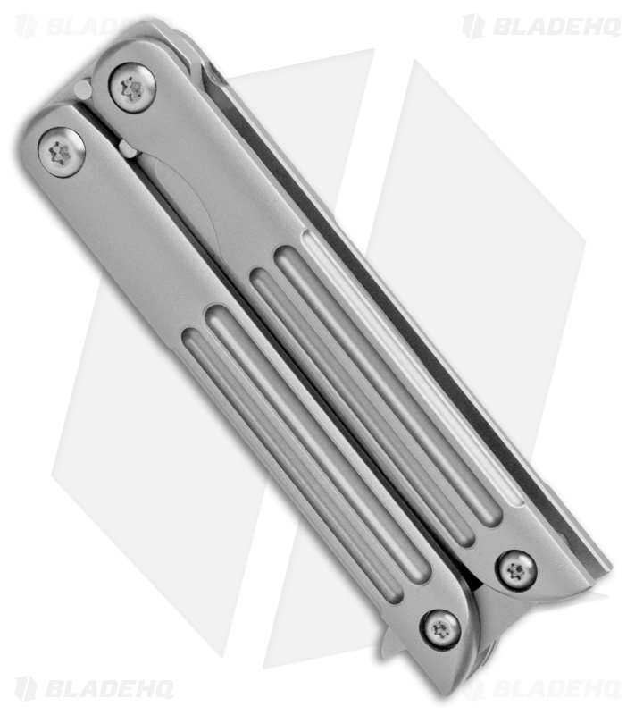 Terrain 365 Balisong Terravantium Butterfly Knife Titanium (2" Bead Blast)