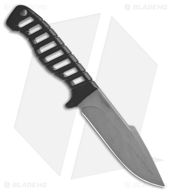 Terrain 365 Nautilus Terravantium Fixed Blade Knife Black (4.5" Stonewash)