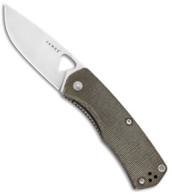 The James Brand The Folsom Liner Lock Knife Micarta OD Green (2.75" Satin)