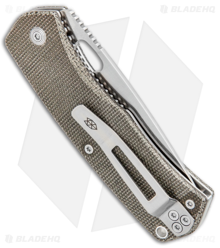 The James Brand The Folsom Liner Lock Knife Micarta OD Green (2.75" Satin)