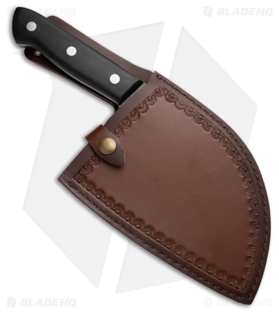 The Nikos Knife The Nikos 6.7" Fixed Blade Chef's Knife Black Wood