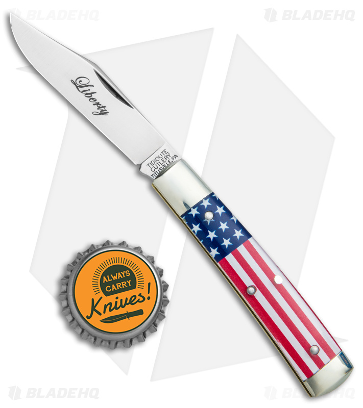 GEC #94 Tidioute Liberty | Pocket Knife | Flag Acrylic - Blade HQ