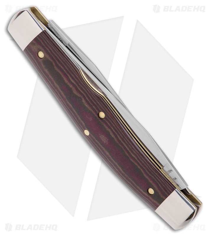 GEC #81 Tidioute Cutlery Coon Skinner Pocket Knife 4" Red Onion Micarta 818222