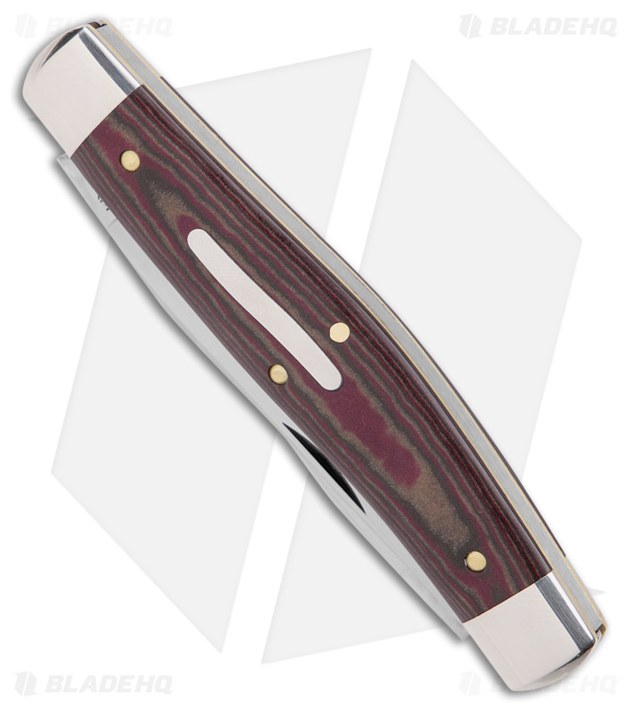 GEC #81 Tidioute Cutlery Coon Skinner Pocket Knife 4" Red Onion Micarta 818222