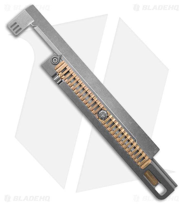 Titaner Titanium Ruler (Imperial) - Brass Grilling