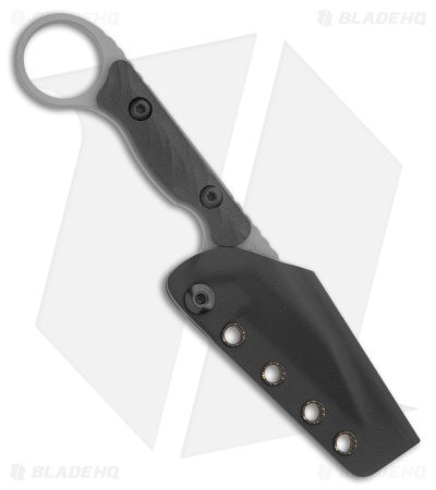 Toor Knives Jank Shank W Fixed Blade Knife Black/Gray G-10 (3" Phantom Gray)