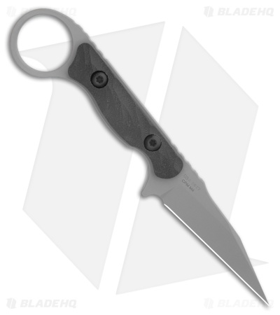 Toor Knives Jank Shank W Fixed Blade Knife Black/Gray G-10 (3" Phantom Gray)
