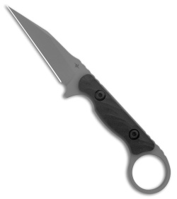 Toor Knives Jank Shank W Fixed Blade Knife Black/Gray G-10 (3" Phantom Gray)