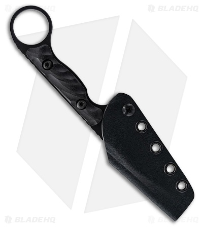Toor Knives Jank Shank W Fixed Blade Knife Black G-10 (3" SOCOM Black)